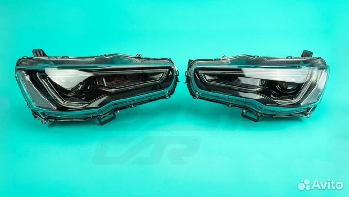 Фары Vland Mitsubishi Lancer X 2007-2017г Темные