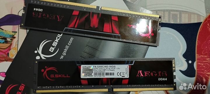 Новая оперативная память G.Skill aegis 16 GB 8x2