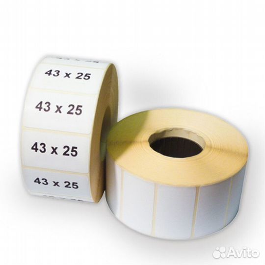 Этикетка 43х25/900 этикеток в ролике