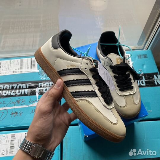 Adidas Samba OG cream white sand strata Оригинал