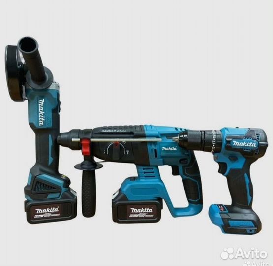 Новый Makita 3в1 Набор Аккумуляторный