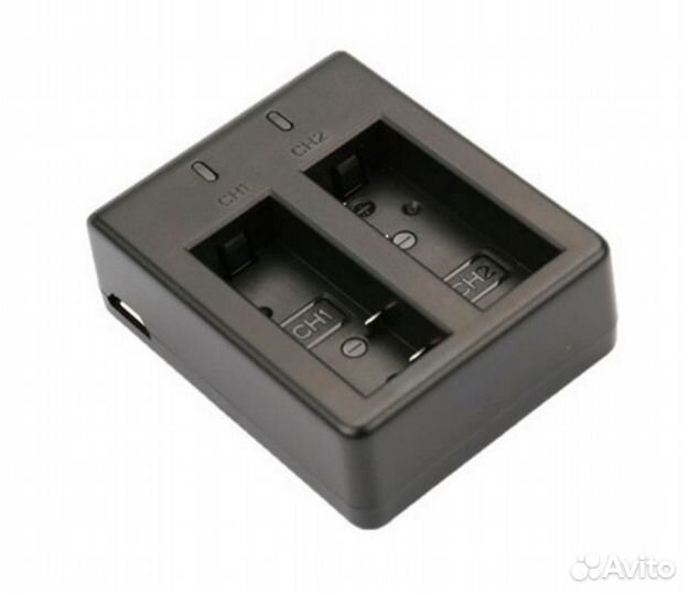 Зарядное устройство на 2 акк для экшн-камер sjcam