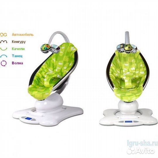 Качели-шезлонг 4moms mamaRoo, 5 скоростей раскачив