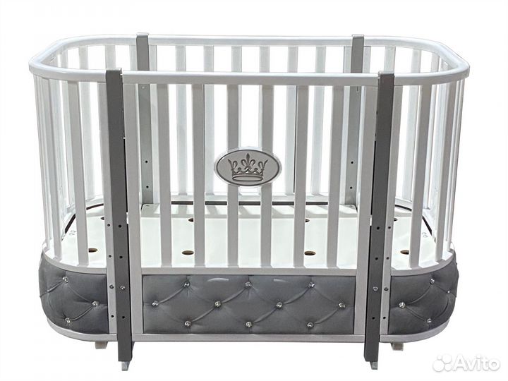 Детская кроватка с поперечным маятником