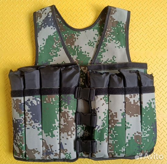 Жилет утяжелитель с грузом 16 кг