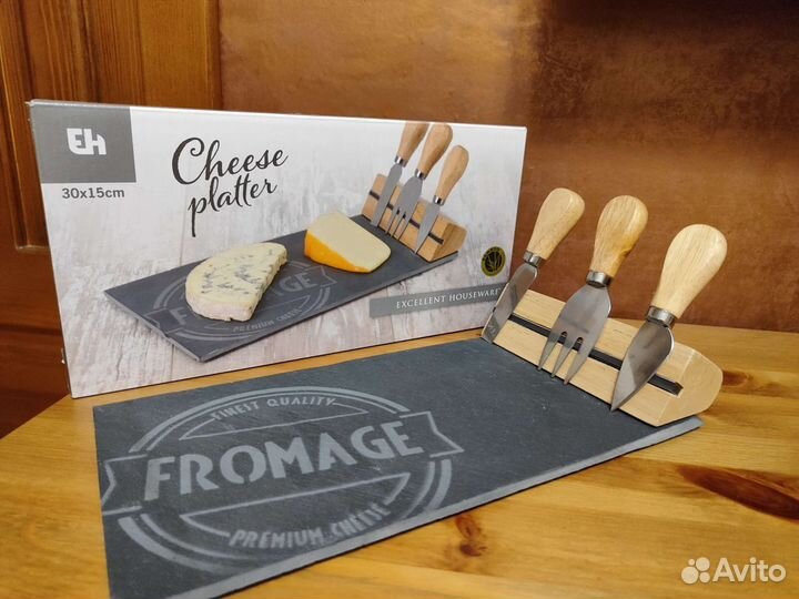 Сырная доска с набором ножей