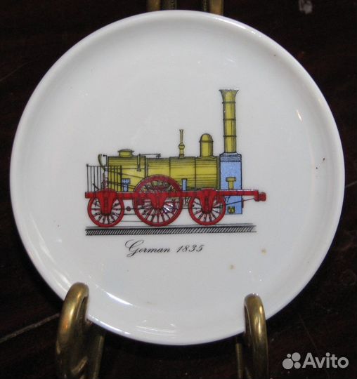 Тарелки паровозы Германия Fuerstenberg 10 см