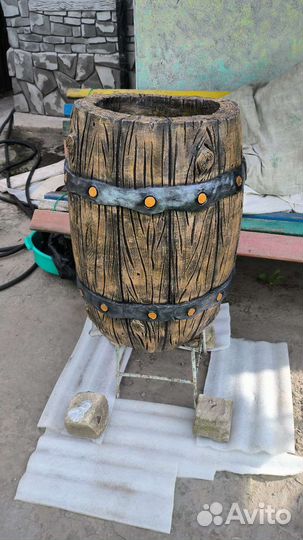 Вазон из бетона