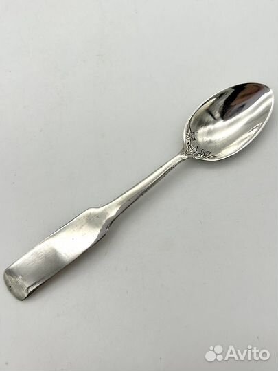 Кофейная ложка, серебро 84 проба, 1870 г. 9,6 г