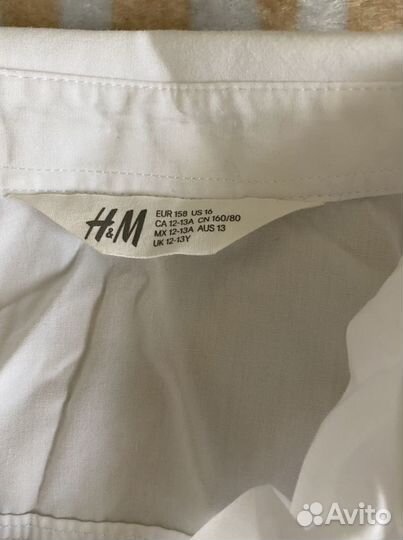 Рубашка h&m 158