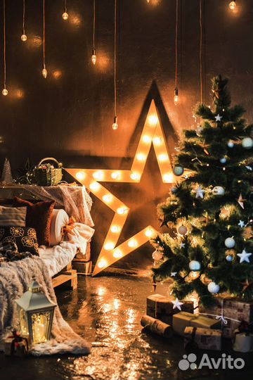 Звезда с лампочками