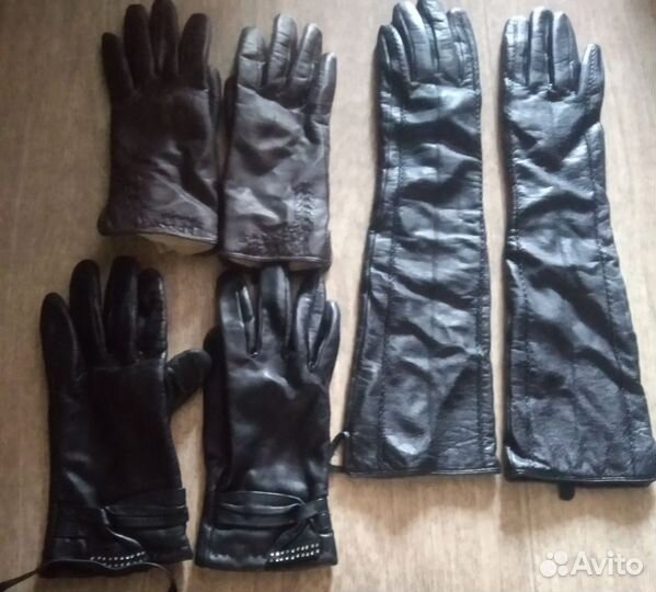 Перчатки кожаные