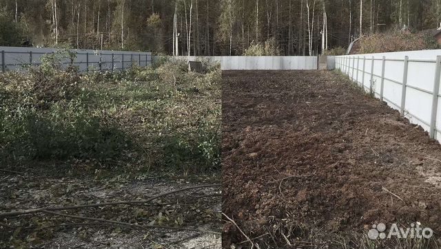 Как быстро снять землю Уборка расчистка участка в Реммаше Услуги Авито