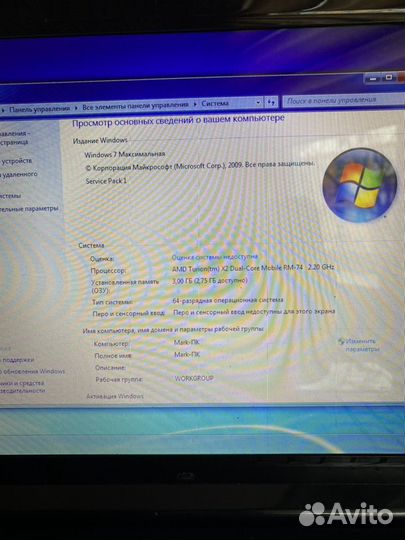 Ноутбук asus К50