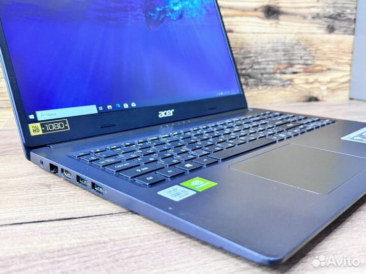 Acer игровой ноутбук 16gb Ram SSD, i3-10gen