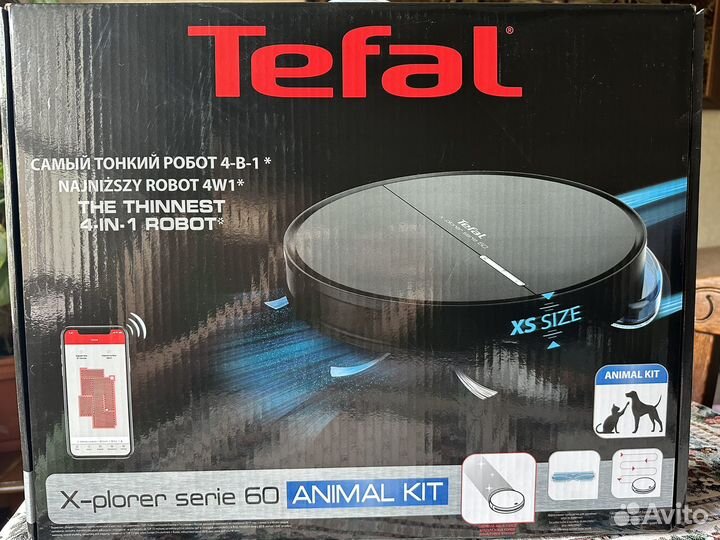 Робот пылесос tefal serie 60