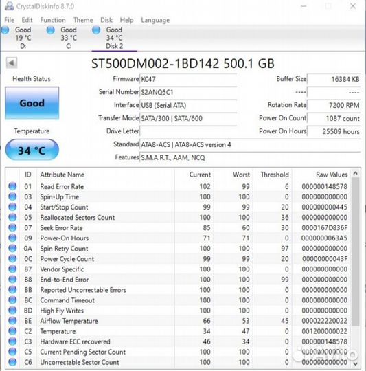 Seagate 500 гб Внутренний жесткий диск ST500DM002