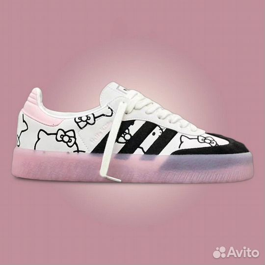 Кроссовки женские Adidas Samba Hello Kitty