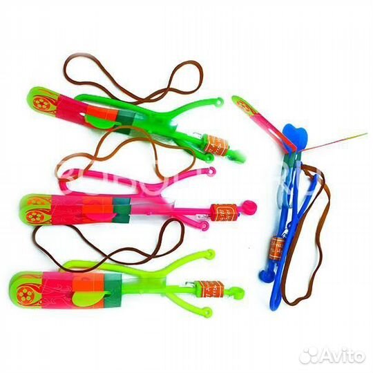 Вертолетик на рогатке средний оптом (качество LUX