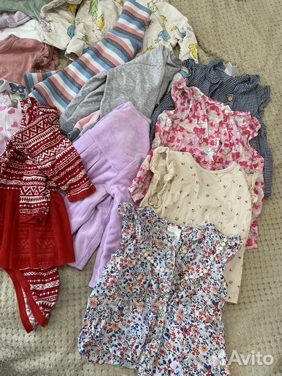 Вещи пакетом на девочку 74 80