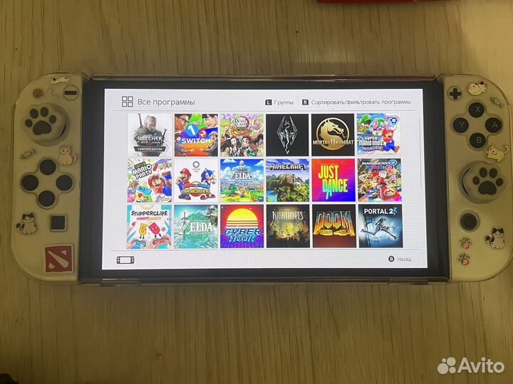 Nintendo switch oled прошитая256гб с кефиром и доп