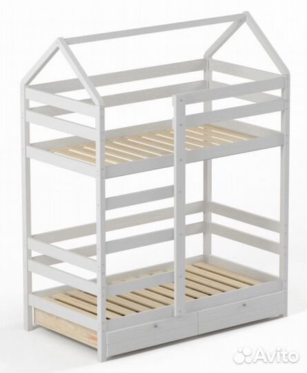 Двухъярусная кроватка-Домик