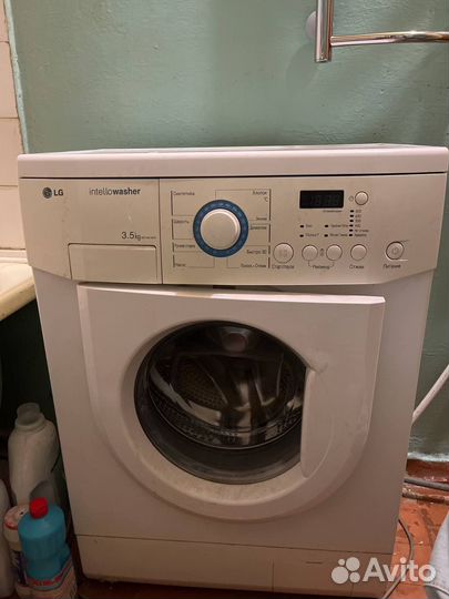 Стиральная машина бу lg 3.5кг полностью рабочая