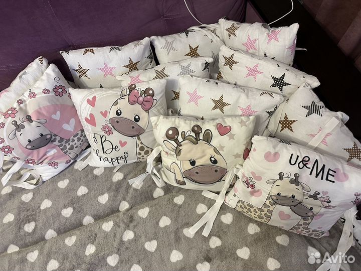 Бортики в детскую кроватку