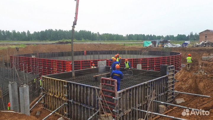 Аренда стальной опалубки стен и колонн