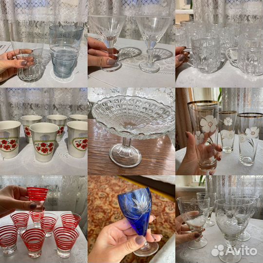 Бокалы фужеры рюмки СССР