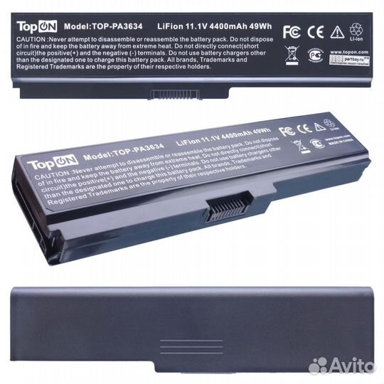 Аккумулятор TOP-PA3634 10.8V 4400mAh 49Wh для ноут