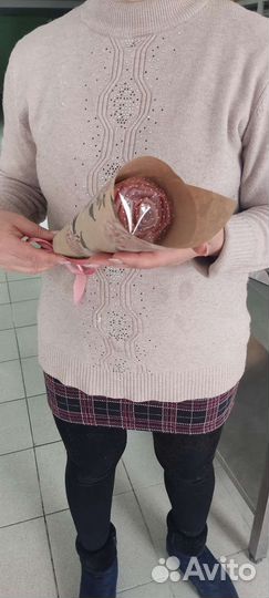 Роза из натуральной пастилы на подарок