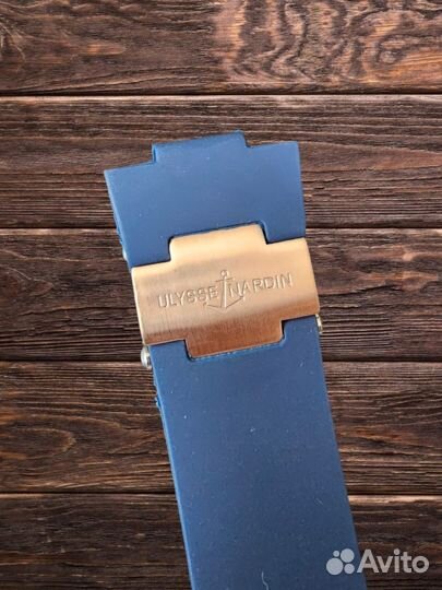 Ремешок на часы Ulysse Nardin 25mm Blue