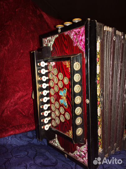 Антикварная немецкая гармонь тальянка
