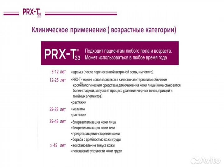 PRX T33 пилинг - оригинал голограмма