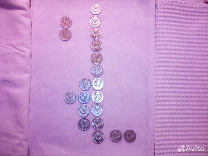 Монета 15 копеек 1961-1991 года