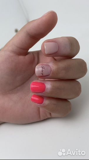 Маникюр с покрытием гель пудрой