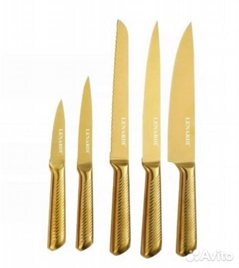 Набор кухонных ножей с подставкой