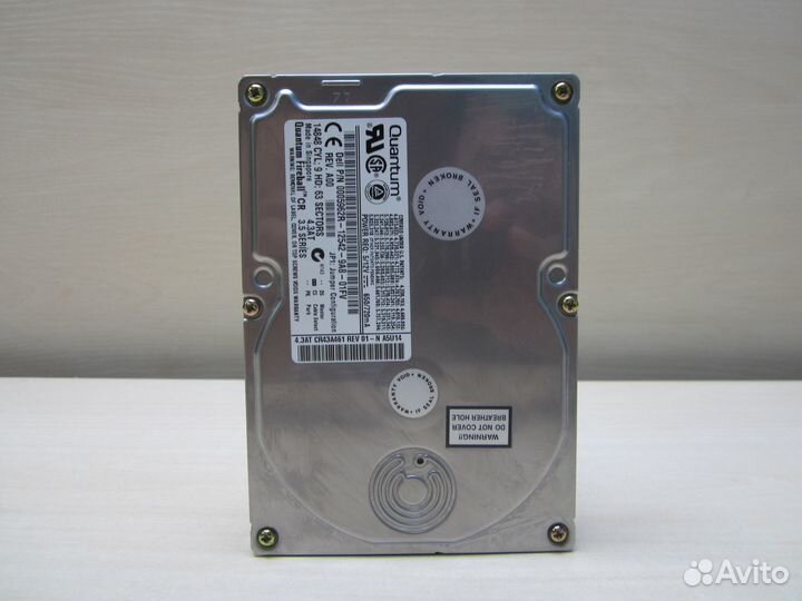 HDD Quantum Fireball CR4.3AT 4,3GB IDE рабочий №16