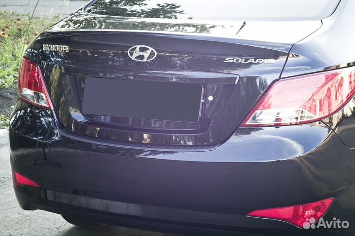 Накладка на бампер Hyundai Solaris 1 (14-17) RA