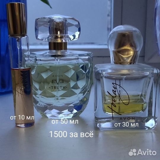 Туалетная вода женская от Avon, Yves Rocher и др