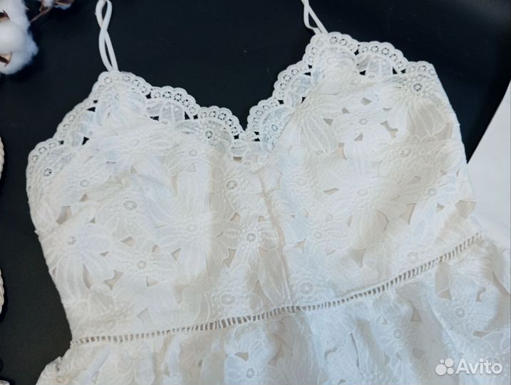 Hm платье белое женское новое 44 46