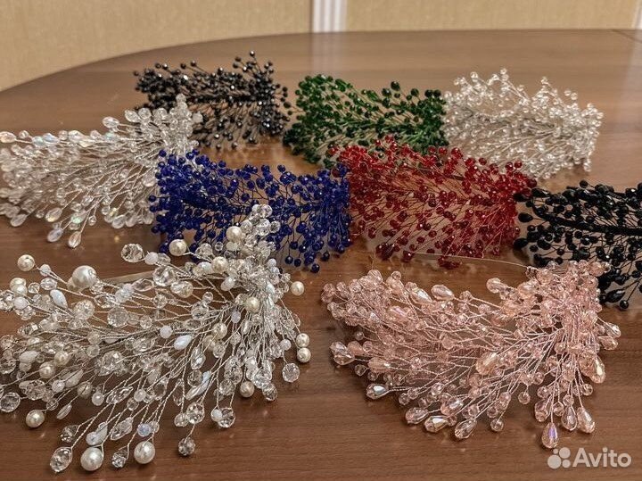 Свадебный, корона, для волос, для прически, ободок