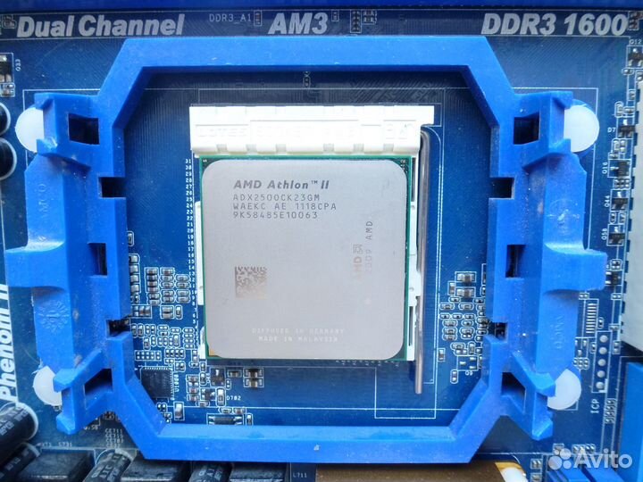 Материнская плата ам3 рабочая с процессором