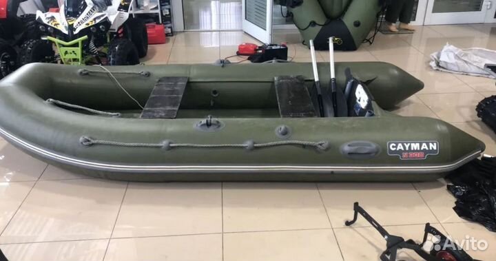 Лодка пвх Кайман N-330 (пайол 12 мм.) зеленый