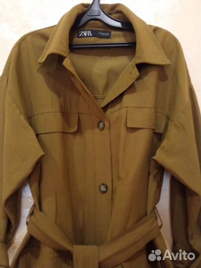 Тренч zara летний L