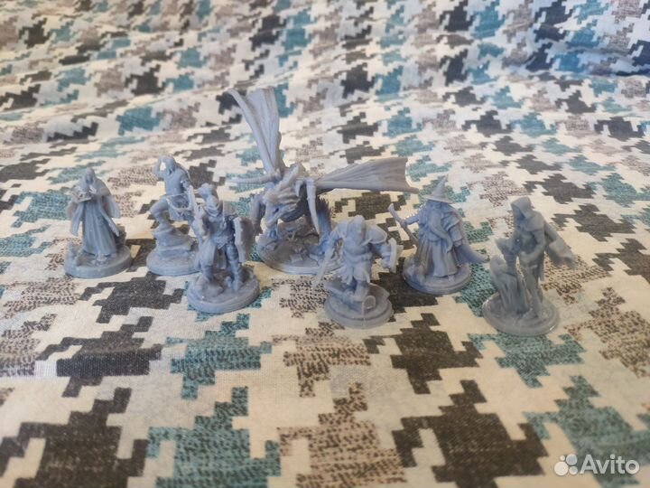 Дракон и герои фигурки d&d