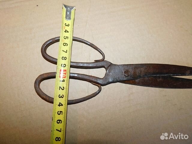 Старинные, кованные портняжные ножницы ри-нэп