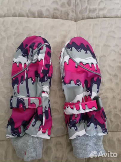 Краги и шапка+снуд на 4-6 лет