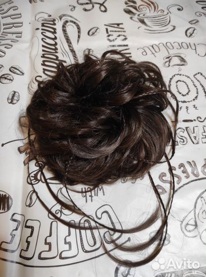 Резинка шиньон на хвост, с косичками